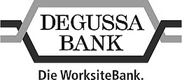 Logo von Degussa in Graustufen als Referenzkunde von Piepenbrock